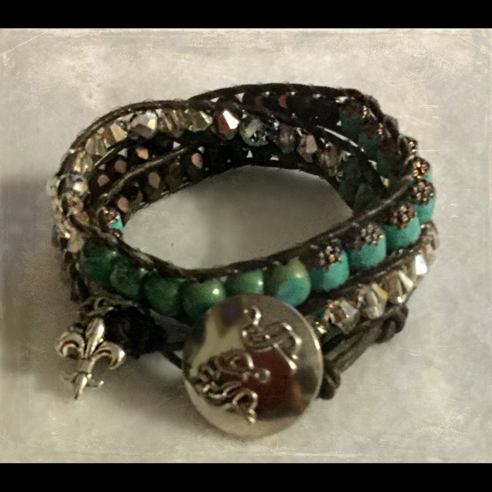 Completely Handmade Triple Wrap Bracelet